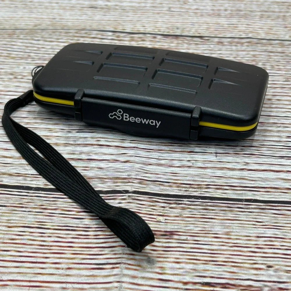 Beeway Memory Card Case Water Resistant‎ Holder for 12 SD and 12 Micro SD Cards